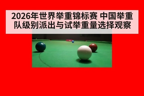 2026年世界举重锦标赛 中国举重队级别派出与试举重量选择观察